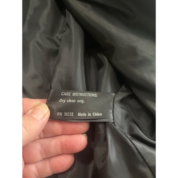 Collection by Gallery black wool button front collared coat size Medium - Picture 7 of 9